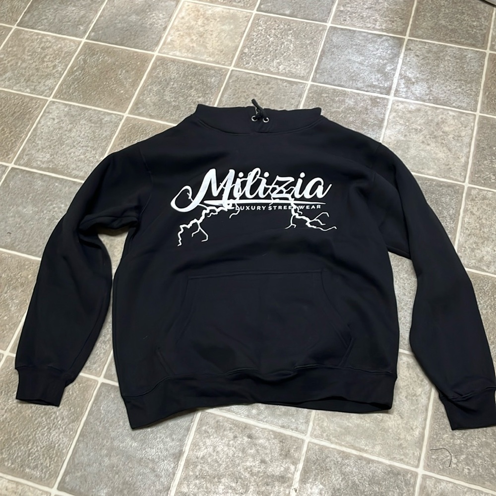 Zuni Milizia Luxury Streetwear Hoodie Size Large